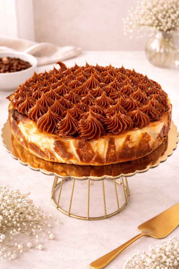 Tarta de queso con Dulce de Leche