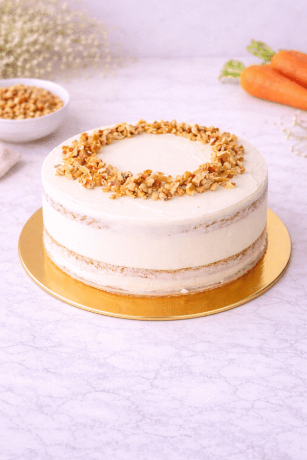 Tarta pequeña de zanahoria